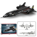 1775PCS SR-71 Blackbird Fighter Building Blocks Air Force Reconnaissance Aircraft Plane Model Bricks Collection Display Kids Toy
