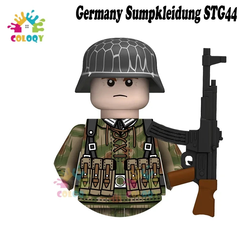 Kids Toys WW2 Soldiers Building Blocks Military Army Mini Action Figures Toys For Kids Christmas Gifts For Boys Birthday Gifts