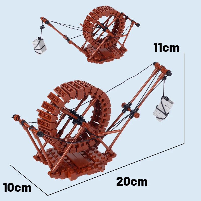 Medieval Military Tower Building Block Rome Knight Castle Siege Vehicle Hammer Boat Tent Flag Sword Weapons Bricks Toys Kid Gift