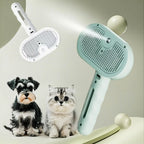 POPPER'S Pet Steam Spray Grooming Comb for Cats and Dogs – Hair Remover & Dematting Brush