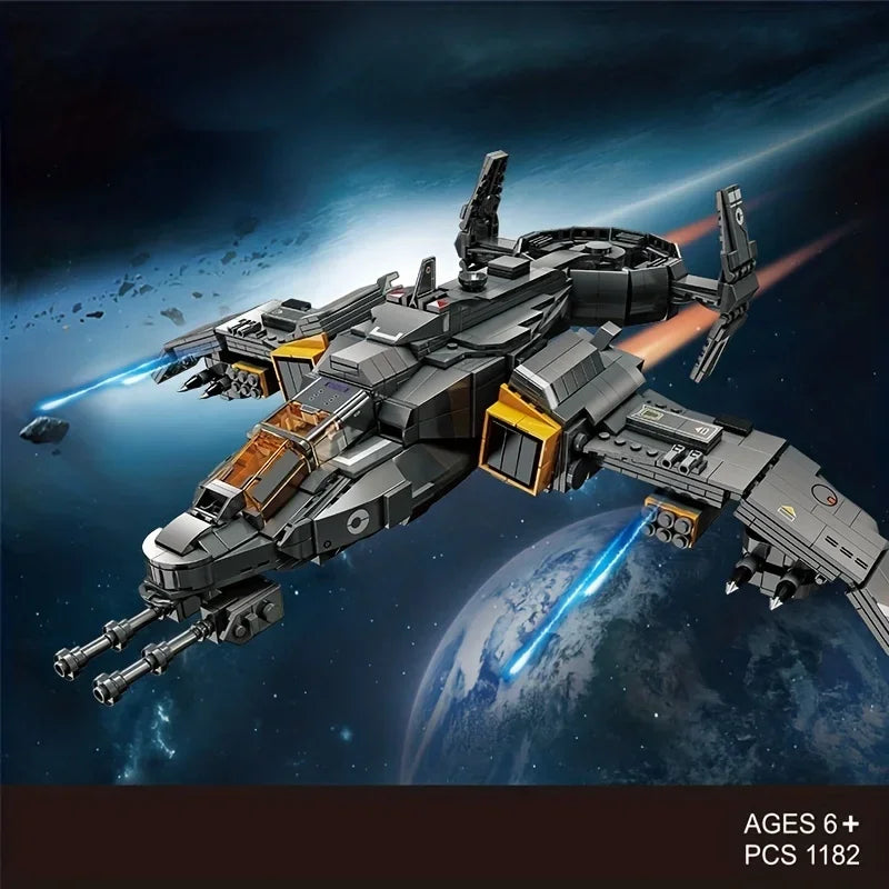 Warplane Building Set Space Fighter Building Block Toy, Plane Series Creative Building Set For Adults, Top STEM Toy