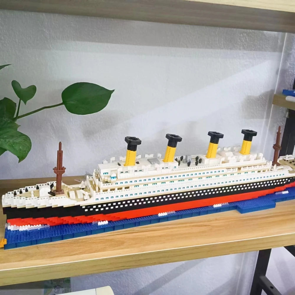 Titanic Micro Mini Brick Building Kit-3D Model Toys Set,Perfect Gift for Friends Who Love Historical Models  Unique Home Decor