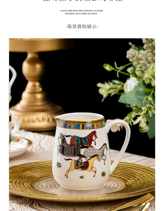 Jingdezhen Ceramic Coffee Cup Household, Coffee Plate, Coffee Pot, Sugar Tank, Milk Can