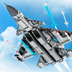 645pcs Creative Fighter Plane Mini Building Blocks, Fighter Aircraft Battle Plane Technical Model Bricks, Kids Toys