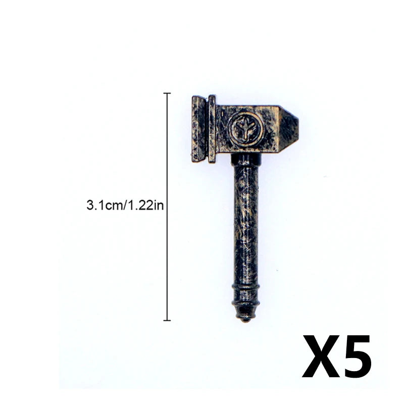 MOC Medieval Military Weapons Building Blocks Parts Castle Knights Soldier Sword Bow Crossbow Helmet Spear Model Bricks Boy Toys