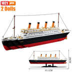 2401Pcs City Titanic RMS Cruise Ship Model Building Blocks Kits  Creator Expert Boat Bricks DIY Kids Toys For Kid Gift MOC