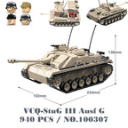 Military Tanks Stuart SdKfz251 PanzerVI Sherman US Army Quan Guan WW2 Soldier Figure Model Building Block Brick kid Children Toy