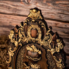 Sacred Heart Wood Carving Wall Hanging Crafts Ornaments - Grand Goldman