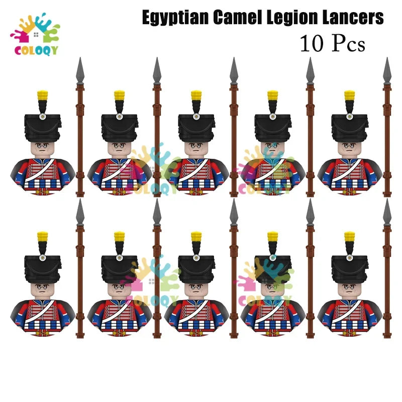 Kids Toys 22/10 Pcs Napoleonic Wars Military General Soldier Building Blocks Imperial Navy Figures Toys For Kids Birthday Gifts