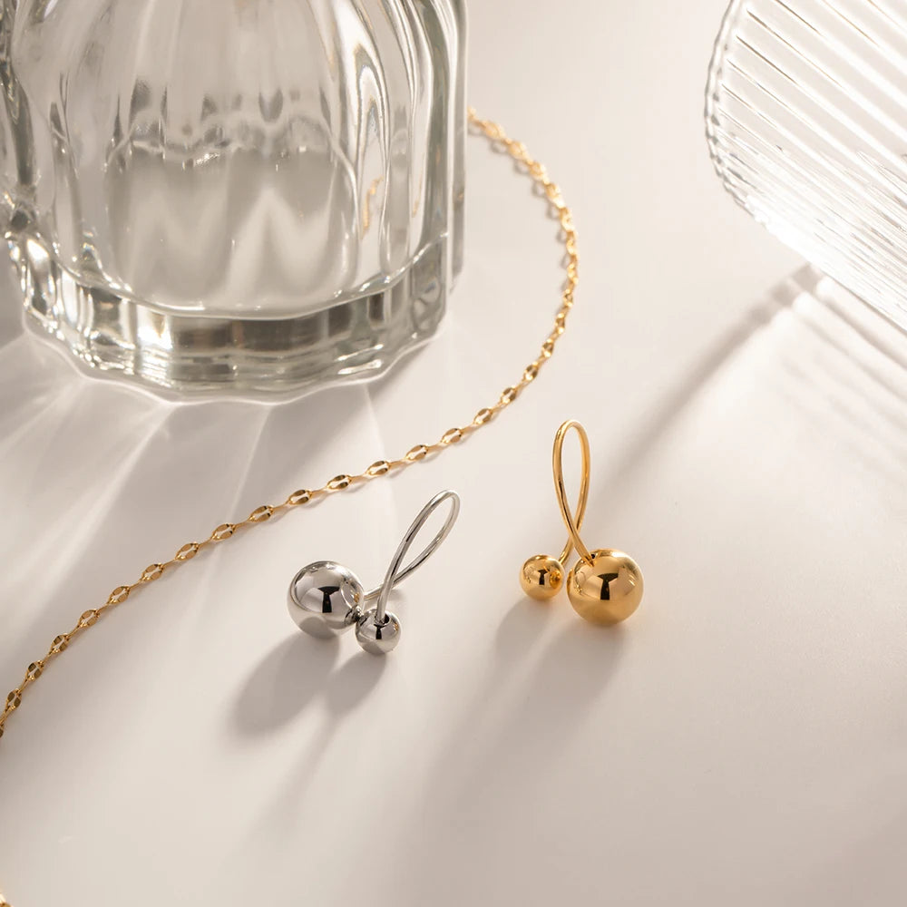 Unregelmäßiger kreativer Ballring für Frauen Persönlichkeit Design Ball Offener Ring Damen Edelstahlring Schmuck Geschenk anillos mujer