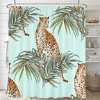 Bathroom Floral Shower Curtain, Retro Flower Farmhouse Flower Plant Butterfly Animal Bohemia, bathtub shower curtain with hooks