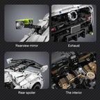 Cada 1:8 MOC 4346PCS Supercar City Racing Car Hypercar Building Blocks Sportscar Racing Vehicle Bricks Toys Children Kids Gifts