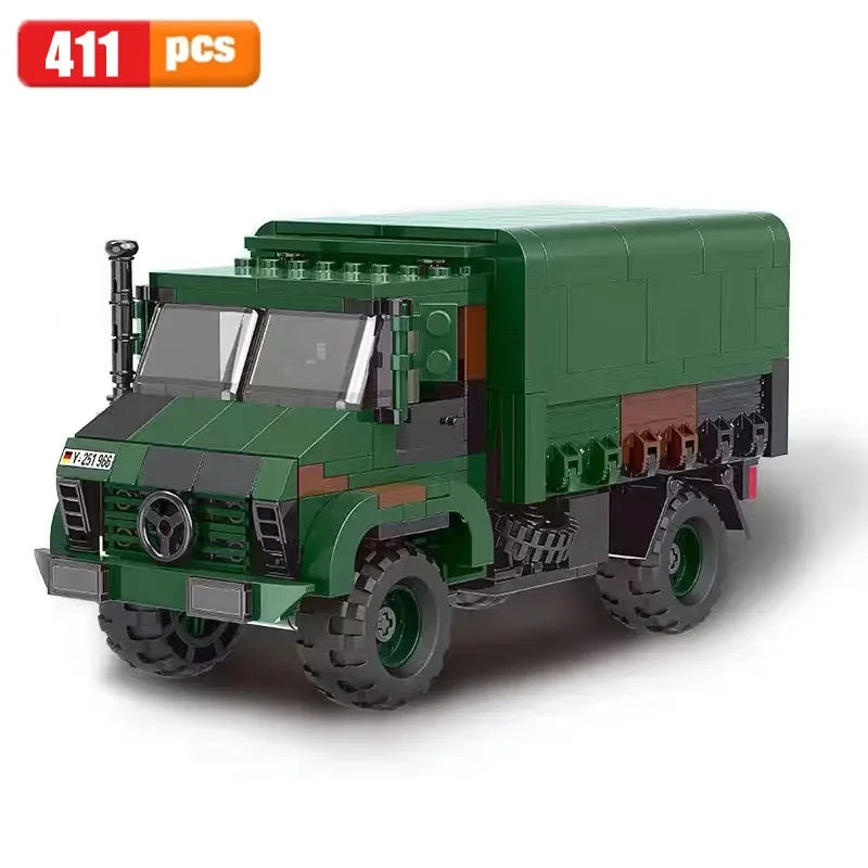 Military ww2 Cannon Assault Armored Vehicle Battle Tank Car Truck Army Weapon Building Blocks Sets Model Boys Toys for Kids Gift