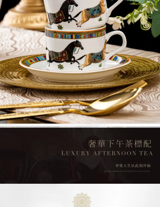 Jingdezhen Ceramic Coffee Cup Household, Coffee Plate, Coffee Pot, Sugar Tank, Milk Can