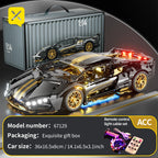 ToylinX 1:14 Supercar Building Block Toy Optional Power Group 14+ Technology Design Christmas Gift for Adults and Kids With Box