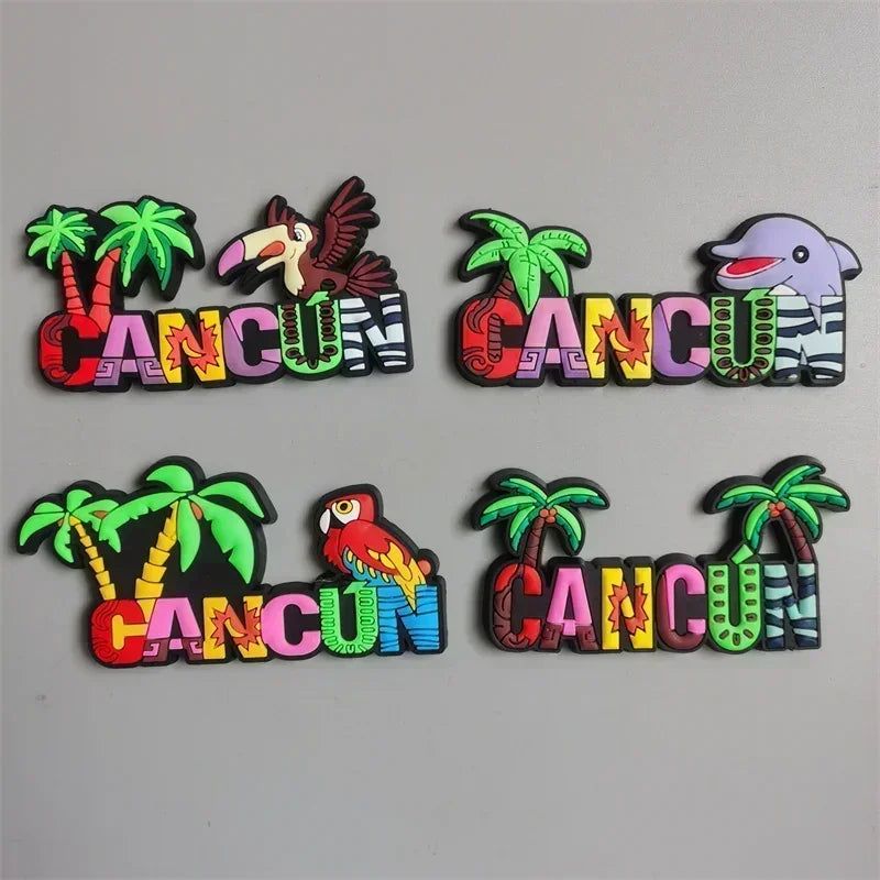 Sanandres isla Columbia Cancun Mexico Guadeloupe Martinique world travel PVC Fridge Magnet souvenir San Francisco soft Magnets - Grand Goldman
