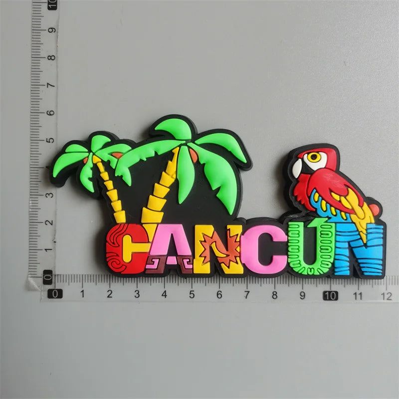 Sanandres isla Columbia Cancun Mexico Guadeloupe Martinique world travel PVC Fridge Magnet souvenir San Francisco soft Magnets - Grand Goldman