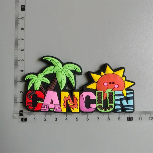 Sanandres isla Columbia Cancun Mexico Guadeloupe Martinique world travel PVC Fridge Magnet souvenir San Francisco soft Magnets - Grand Goldman