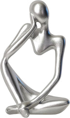 Sandstone Resin Thinker Style Abstract Sculpture Statue Collectible Figurines Home Office Bookshelf Desktop Decor(Small Sandstone,Left) - Grand Goldman