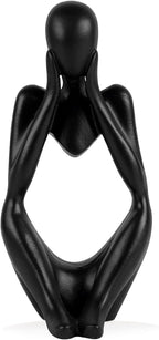 Sandstone Resin Thinker Style Abstract Sculpture Statue Collectible Figurines Home Office Bookshelf Desktop Decor(Small Sandstone,Left) - Grand Goldman