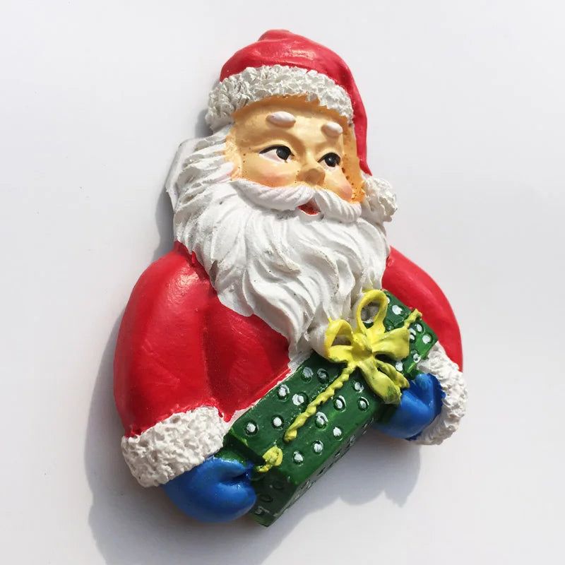 Santa Claus Fridge Magnets Christmas Gift Souvenir Resin Crafts Magnet Refrigerator Stickers Gifts for Kids  Home Decoration - Grand Goldman