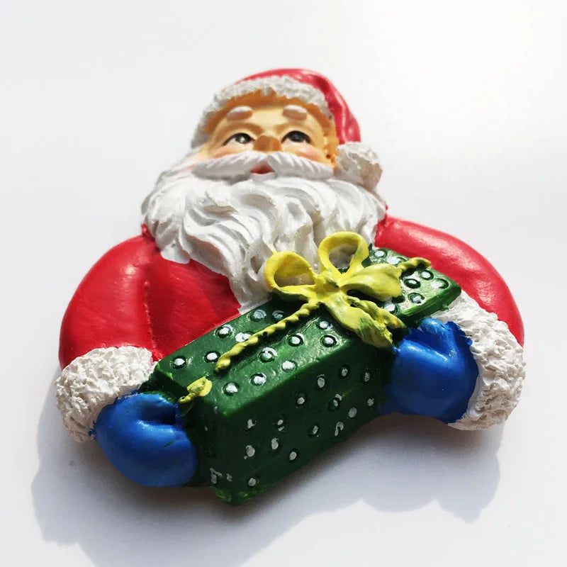Santa Claus Fridge Magnets Christmas Gift Souvenir Resin Crafts Magnet Refrigerator Stickers Gifts for Kids  Home Decoration - Grand Goldman