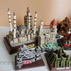 Santorini Greece Cambodia Colosseum Mont-Saint-Michel Florence Torre di Pisa Building Model Miniatures Desk Ornaments Home Decor - Grand Goldman