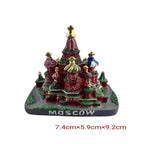 Santorini Greece Cambodia Colosseum Mont-Saint-Michel Florence Torre di Pisa Building Model Miniatures Desk Ornaments Home Decor - Grand Goldman