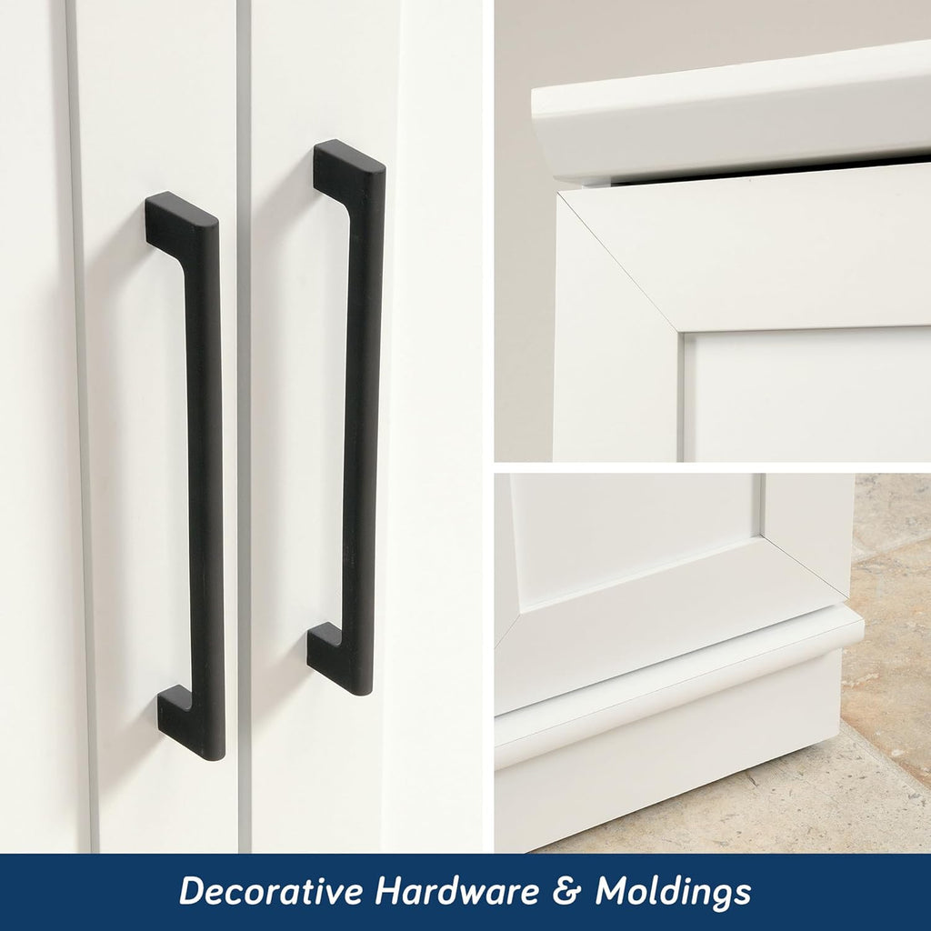 Sauder HomePlus Storage Cabinet/ Pantry cabinets, Soft White finish - Grand Goldman