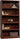 Sauder Miscellaneous Storage 5 Split Bookcase/Book Shelf, L: 35.28" x W: 13.23" x H: 69.76", Oiled Oak finish - Grand Goldman