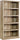 Sauder Miscellaneous Storage 5 Split Bookcase/Book Shelf, L: 35.28" x W: 13.23" x H: 69.76", Oiled Oak finish - Grand Goldman