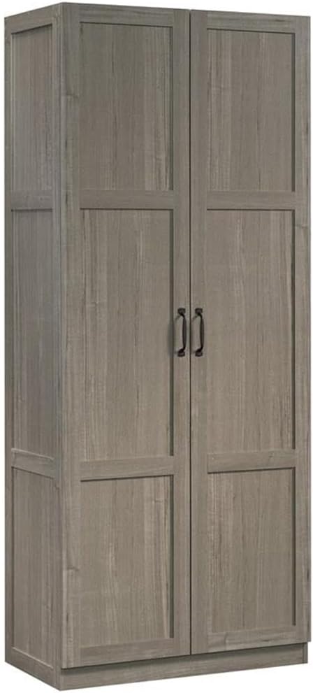 Sauder Select Storage Cabinet, Pantry Cabinet Kitchen Storage with Adjustable Shelves, Bathroom Storage Cabinet, in Highland Oak - Grand Goldman