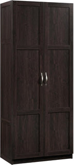 Sauder Select Storage Cabinet, Pantry Cabinet Kitchen Storage with Adjustable Shelves, Bathroom Storage Cabinet, in Highland Oak - Grand Goldman