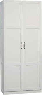 Sauder Select Storage Cabinet, Pantry Cabinet Kitchen Storage with Adjustable Shelves, Bathroom Storage Cabinet, in Highland Oak - Grand Goldman