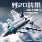 J-20 Carrier Based Fighter Jet Assemblage Building Blocks MOC Military Series Aircraft Plane Model Bricks Boys Toys Gifts