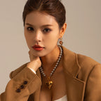 Pendientes de corazón liso de amor de acero inoxidable chapados en oro de 18K Serie hipoalergénica resistente al deslustre y al agua Joyería gruesa para mujer