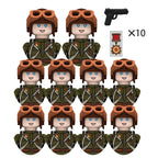 Boy Toys War II Army Soldiers Mini Military Weapons Model Small Particles Building Blocks Suits Childrens Birthday Gifts