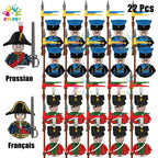 Kids Toys 22/10 Pcs Napoleonic Wars Military General Soldier Building Blocks Imperial Navy Figures Toys For Kids Birthday Gifts