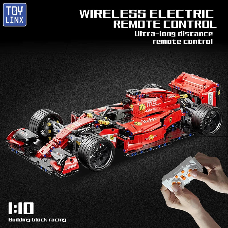 F1 RC Race Cars 1163PCS Building Sets MOC Remote Control Building Blocks Cool Collectible Model Car Kits Building Toys