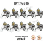 10Pcs/Set Historical Medieval Sparta Heroes Crusader Roman Soldiers Building Blocks Military Action Figures Bricks Toys For Kids