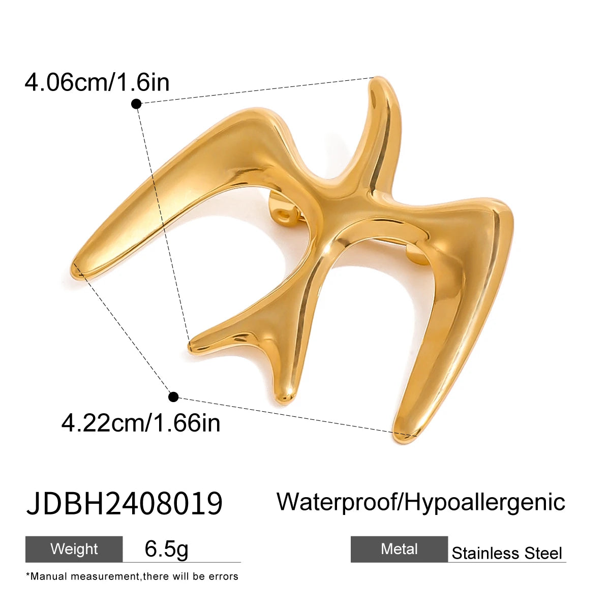 Orecchini a Nappa con Colomba della Pace Retrò Spilla Uccello Placcati 18K PVD Donna Acciaio Inossidabile Anti Allergico Antiruggine Gioielli Eleganti