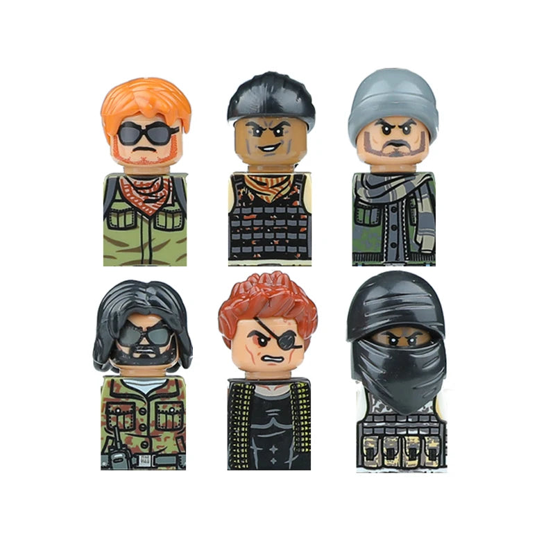 Military Special Forces MOC Building Block German KSK Special Forces Soldier Figure SWAT Army Gun Weapon Vest Backpack Brick Toy