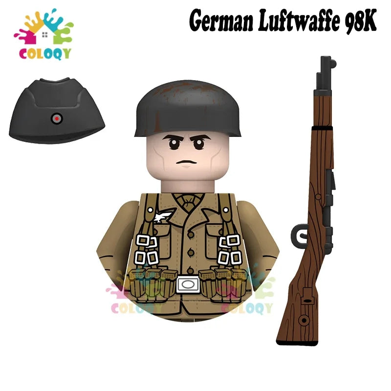 Kids Toys WW2 Soldiers Building Blocks Military Army Mini Action Figures Toys For Kids Christmas Gifts For Boys Birthday Gifts