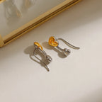 Zora hart steker oorbellen roestvrij staal waterdicht ongebruikelijke oorbellen verkleuringvrije sieraden bijoux vrouw cadeau