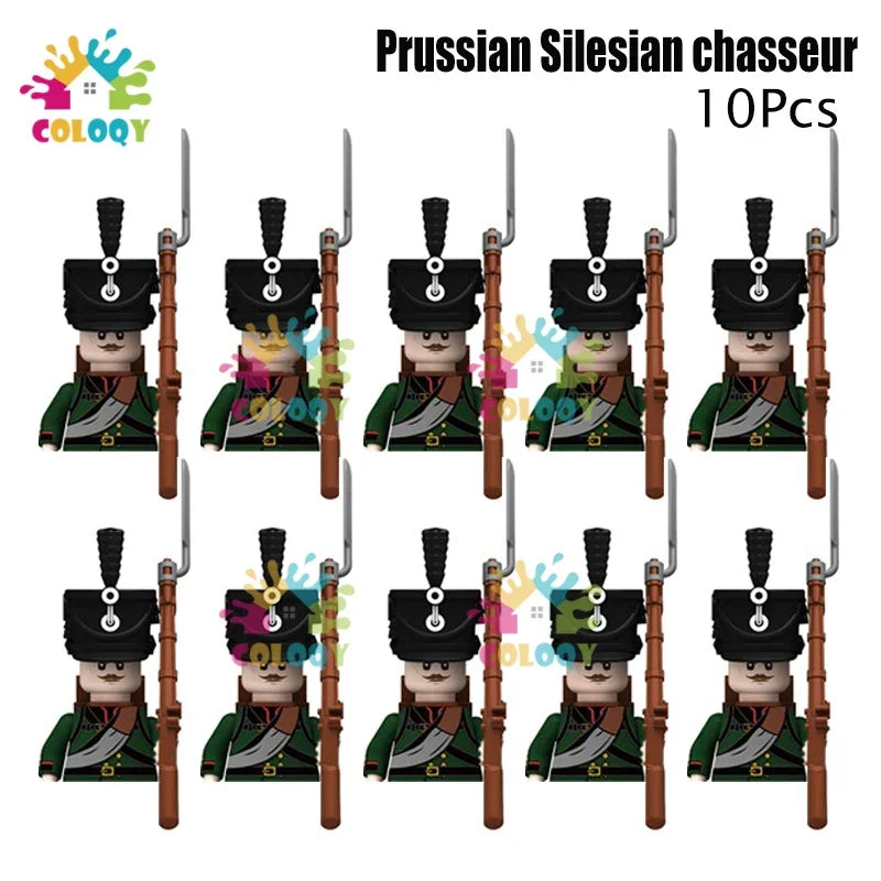 Kids Toys 22/10 Pcs Napoleonic Wars Military General Soldier Building Blocks Imperial Navy Figures Toys For Kids Birthday Gifts