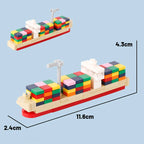 DIY Mini Model Bricks Cruise Ship Cargo Ship Submarine Building Blocks Sea Vessel Titanic Boat Scene Matching Kids Children Toys