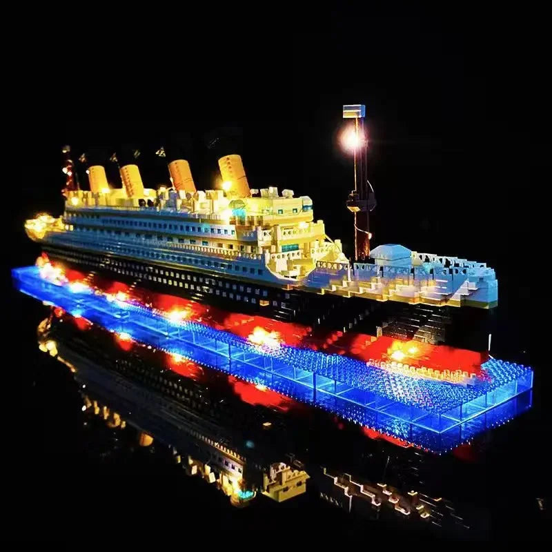 Titanic Cruise Ship Model Boat Model DIY Assemble Building Blocks Classical Brick Educational Kids Toys Children Movie