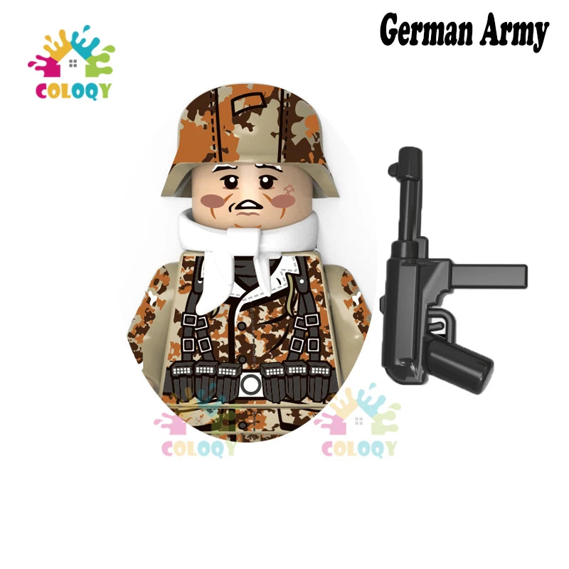 Kids Toys WW2 Soldiers Building Blocks Military Army Mini Action Figures Toys For Kids Christmas Gifts For Boys Birthday Gifts