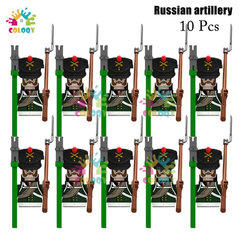 Kids Toys 22/10 Pcs Napoleonic Wars Military General Soldier Building Blocks Imperial Navy Figures Toys For Kids Birthday Gifts