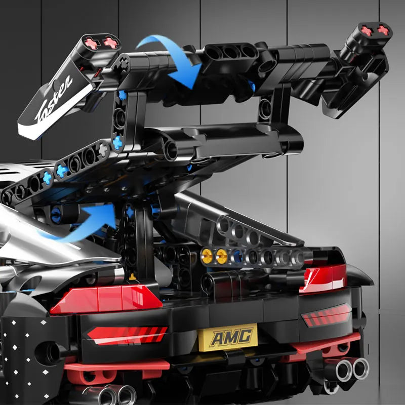 1466 PCS Racing Car Building Blocks Set, 1:14 Scale Sports Vehicle Model Kit for Adults, Toys for Boys Birthday Gifts